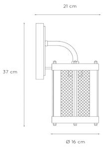 Lucide 29826/01/30 - Venkovní nástěnné svítidlo MAKKUM 1xE27/40W/230V IP23