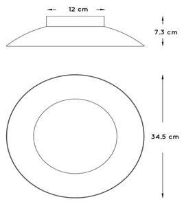 Lucide 79177/12/30 - LED Stropní svítidlo FOSKAL LED/12W/230V