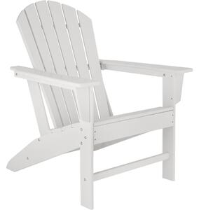 Tectake 404506 zahradní židle - bílá/bílá