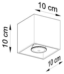 Sollux SL.0027 - Bodové svítidlo QUAD 1 1xGU10/10W/230V bílá