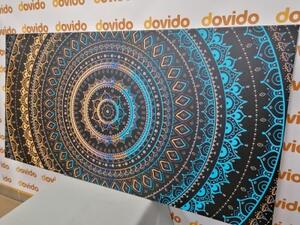 Obraz Mandala se vzorem slunce - 100x50 cm