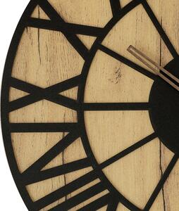 Dřevěné designové hodiny světle hnědé/černé PRIM Glamorous Rome - A