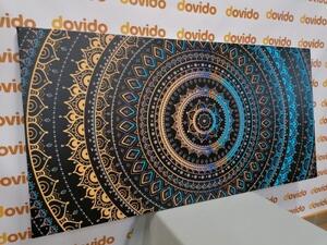 Obraz Mandala se vzorem slunce - 100x50 cm