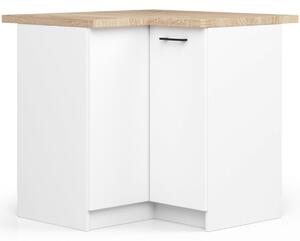 Avord Kuchyňská rohová skříňka Olivie S 90 cm bílá