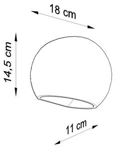 Sollux SL.0032 - Nástěnné svítidlo GLOBE 1xE27/60W/230V bílá