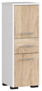 Ak furniture Koupelnová skříňka Fin bílá/sonoma