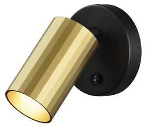 ACB Iluminacion Nástěnné LED svítidlo MODRIAN, v. 10 cm, 1xGU10 8W Barva: Zlato-černá