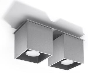Sollux SL.0064 - Bodové svítidlo QUAD 2 2xGU10/40W/230V šedá