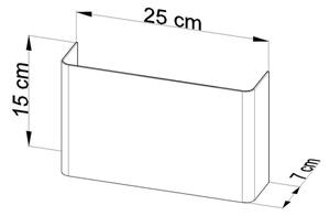 Sollux SL.0419 - Nástěnné svítidlo COPERTURA 2xG9/40W/230V bílá