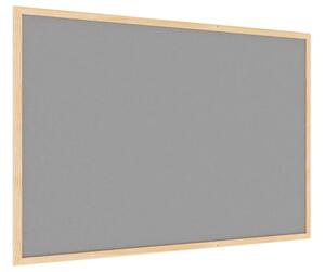 Allboards textilní nástěnka 90x60 cm (šedá) v dřevěném rámu TFD96S