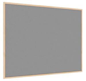 Allboards textilní nástěnka 120x90 cm (šedá) v dřevěném rámu TFD129S