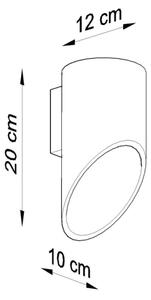 Sollux SL.0113 - Nástěnné svítidlo PENNE 20 1xG9/40W/230V černá