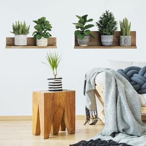 Samolepka na zeď 60x35 cm 3D effect Green Plants – Ambiance