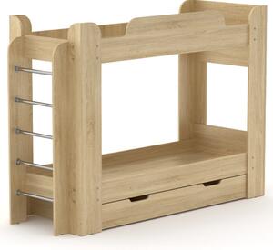 Patrová postel TWIX (Barva dřeva: dub sonoma)