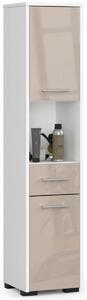Avord Koupelnová skříňka Fin II 30 cm bílá/cappuccino lesk