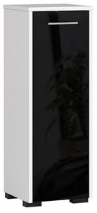 Akord Koupelnová skříňka Fin 30 cm bílá/černá lesk