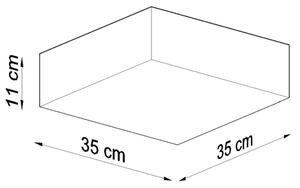 Sollux SL.0137 - Stropní svítidlo HORUS 35 2xE27/60W/230V šedá