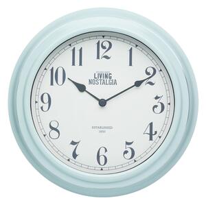 Modré nástěnné hodiny Kitchen Craft Living Nostalgia Blue, ⌀ 25,5 cm