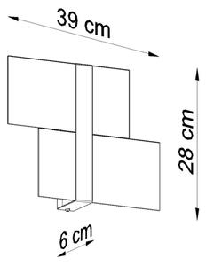 Sollux SL.0187 - Nástěnné svítidlo MASSIMO 2xG9/40W/230V bílá/chrom