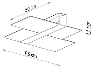Sollux SL.0188 - Stropní svítidlo MASSIMO 2xE27/60W/230V bílá/chrom