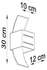Sollux SL.0201 - Nástěnné svítidlo LORETO 1xG9/40W/230V černá