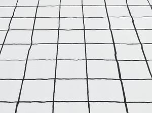Bavlněné povlečení na jednolůžko Mumla Grid, 140 x 200 cm