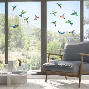 Sada samolepek na okno 20 ks 40x60 cm Hummingbirds – Ambiance