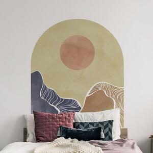 Samolepka na zeď 120x140 cm Abstract Rising Sun Arch – Ambiance