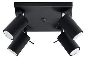 Sollux SL.0094 - Bodové svítidlo RING 4 4xGU10/10W/230V černá
