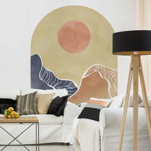 Samolepka na zeď 120x140 cm Abstract Rising Sun Arch – Ambiance