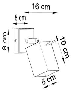 Sollux SL.0095 - Nástěnné bodové svítidlo MERIDA 1xGU10/40W/230V bílá