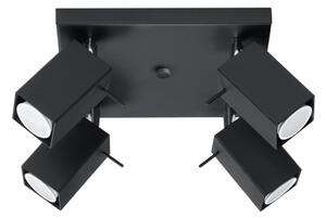 Sollux SL.0102 - Bodové svítidlo MERIDA 4 4xGU10/40W/230V černá