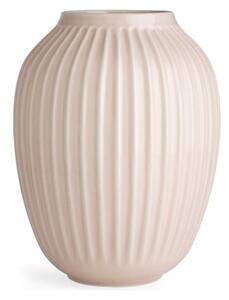 Světle růžová kameninová váza Kähler Design Hammershoi, ⌀ 20 cm
