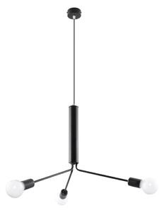 Sollux SL.0303 - Lustr na lanku DUOMO 3D 3xE27/60W/230V černá