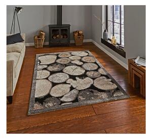 Šedý koberec 170x120 cm Woodland - Think Rugs