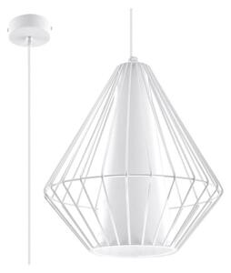 Sollux SL.0297 - Lustr na lanku DEMI 1xE27/60W/230V bílá