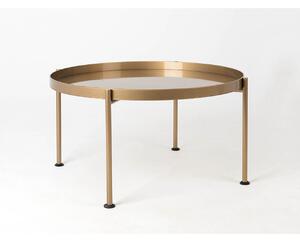 Zlatý Konferenční stolek Hanna 45 cm CUSTOMFORM