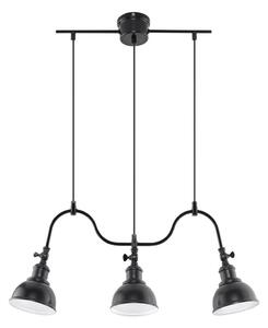 Sollux SL.0309 - Lustr na lanku MARE 3 3xE27/60W/230V černá