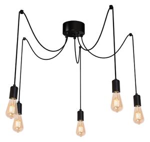 Lustr na lanku SPINDEL 5xE27/60W/230V pavouk