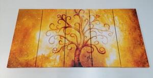 5-dílný obraz strom života - 100x50 cm