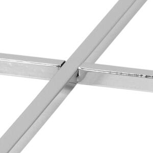 Odkládací stolek Cross − průhledná 45 × 50 × 50 cm ACTONA