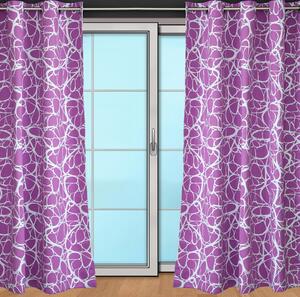 Zatemňovací látka na závěsy - AKCE - Irma fialová tmavá