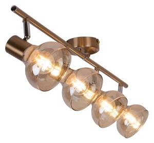Rabalux 5550 - Bodové svítidlo HOLLY 4xE14/40W/230V zlatá