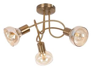 Rabalux 5548 - Přisazený lustr HOLLY 3xE14/40W/230V zlatá