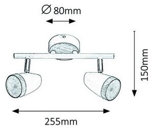 Rabalux 5565 - LED Bodové svítidlo KAREN 2xLED/4W/230V