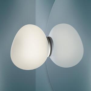 Nástěnná Svítidla Foscarini, Gregg piccola, stmívatelné, Bílá, Koupelna, Sklo, Design