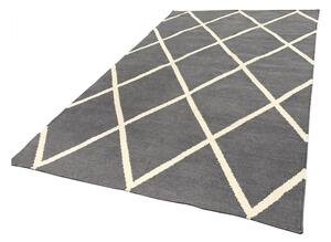Šedý oboustranný koberec vhodný i do exteriéru Green Decore Diamond Duro, 60 x 90 cm