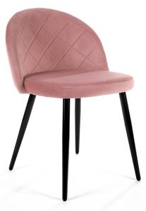 Avord Sada 4 čalouněných židlí SJ.077 růžová