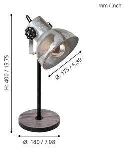 Eglo 79365 - Stolní lampa BARNSTAPLE 1xE27/40W/230V