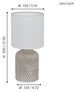 Eglo 97774 - Stolní lampa BELLARIVA 1xE14/40W/230V